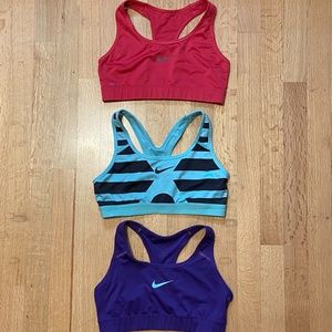 Nike Swoosh Dri-Fit Sports Bras - Set of Three